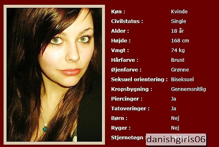 18 years old, Denmark -  from her sex dating profile