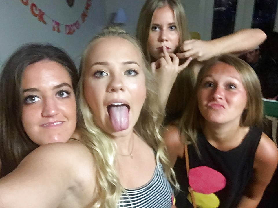 Girl raw tongue party