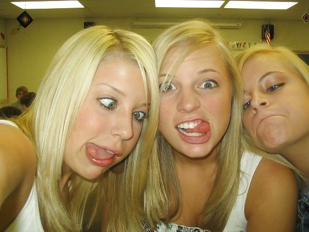 Free Cute Teens Making Silly Faces photos