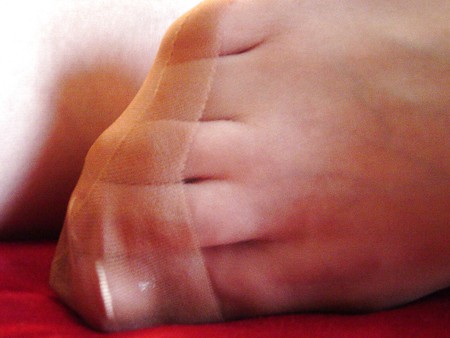 Girlfriends sexy nylon feet