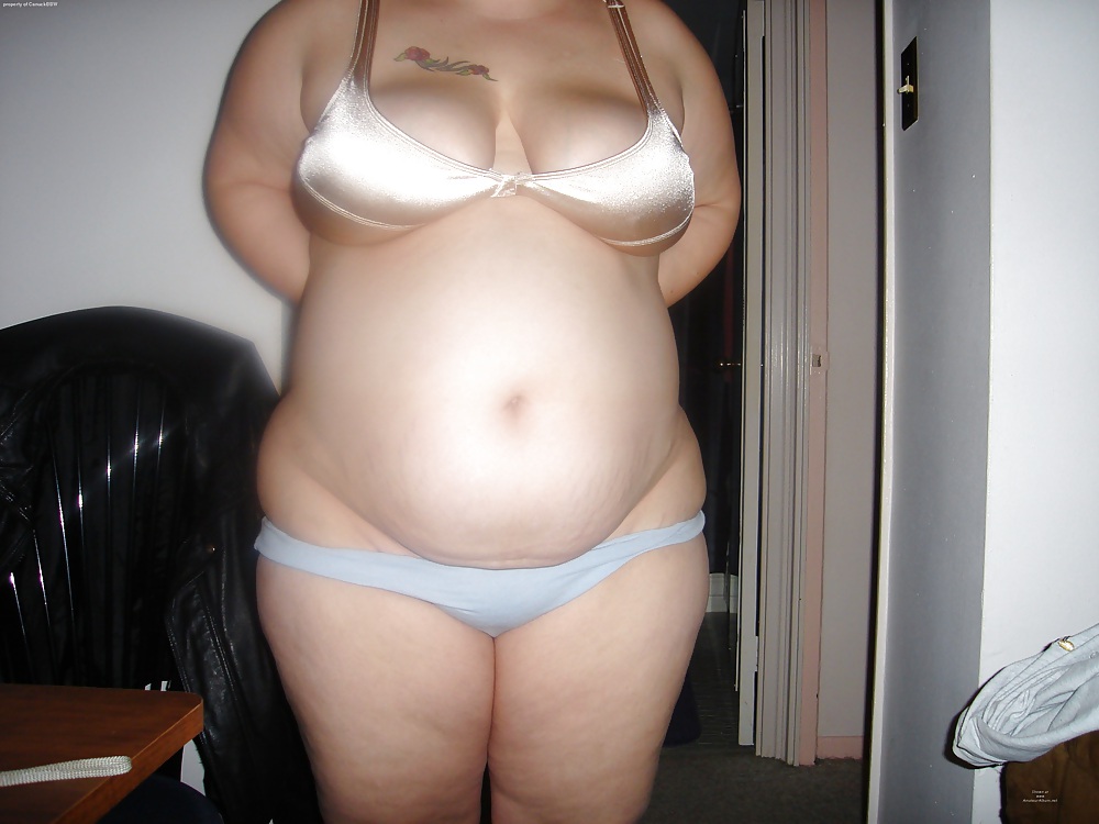Free BBW AMATEUR chubby fat wife panties image