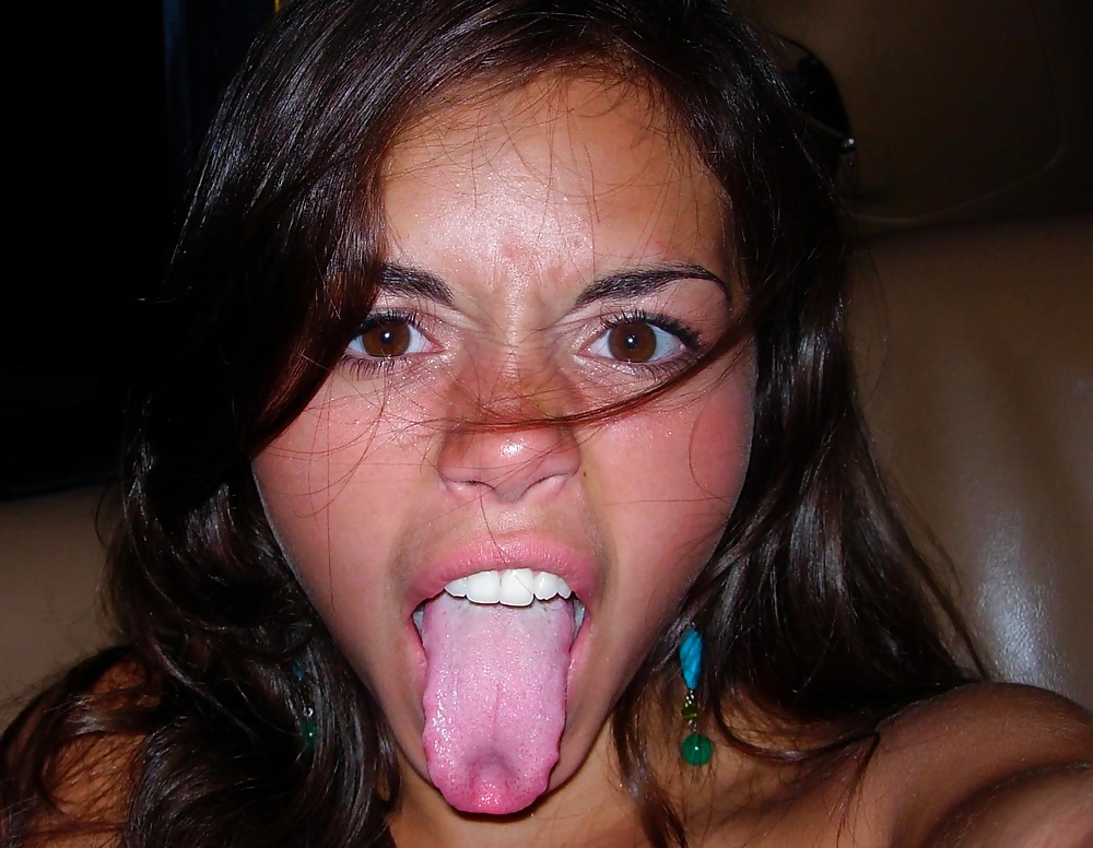 Nude tongue school girl