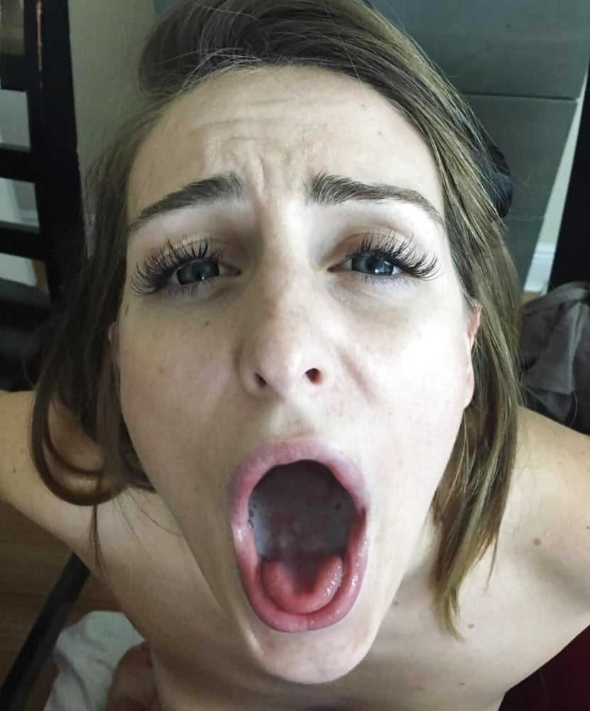 Селфи сперма на лице - порно фото