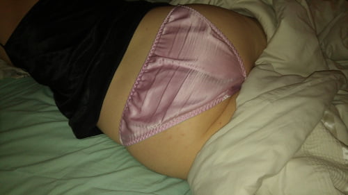 Free wifes satin panties taken while she relaxes photos