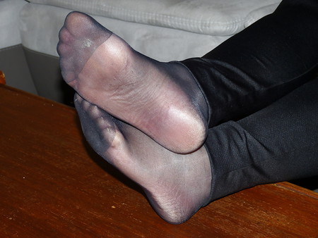 pieds en nylon
