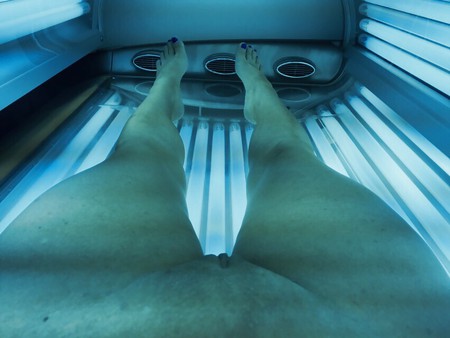 Tanning before holiday