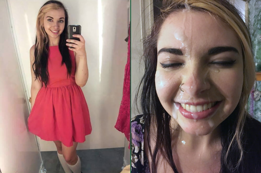 Free amateur before and after facial cumshot photos