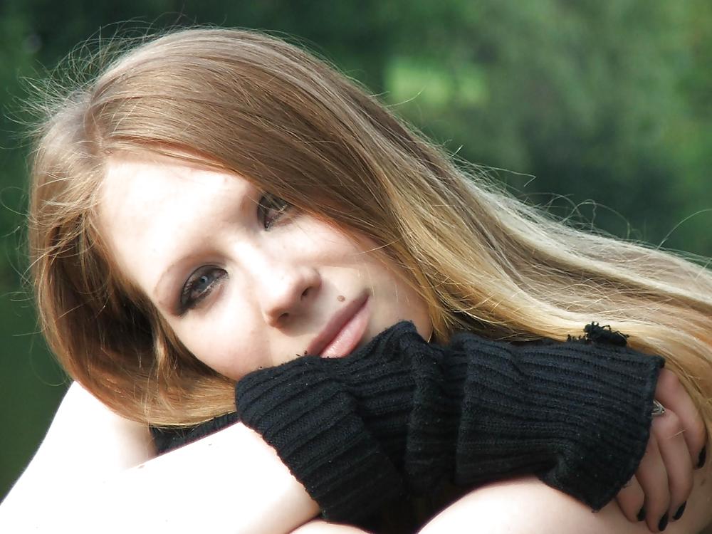 Free Sexy Blonde German Gothic Teen photos