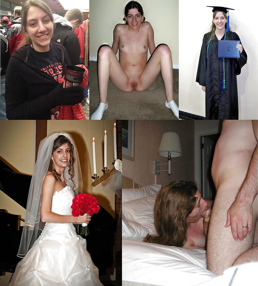 Free Your girlfriend before-after, dressed-undressed photos