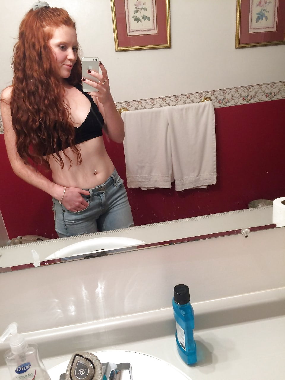 Free amazing redhead teen posing and fucking dirty photos