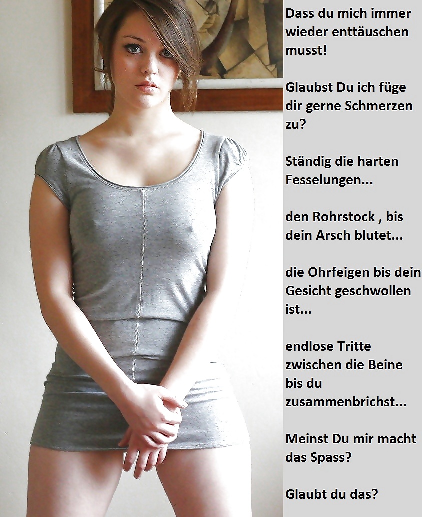 German femdom captions.