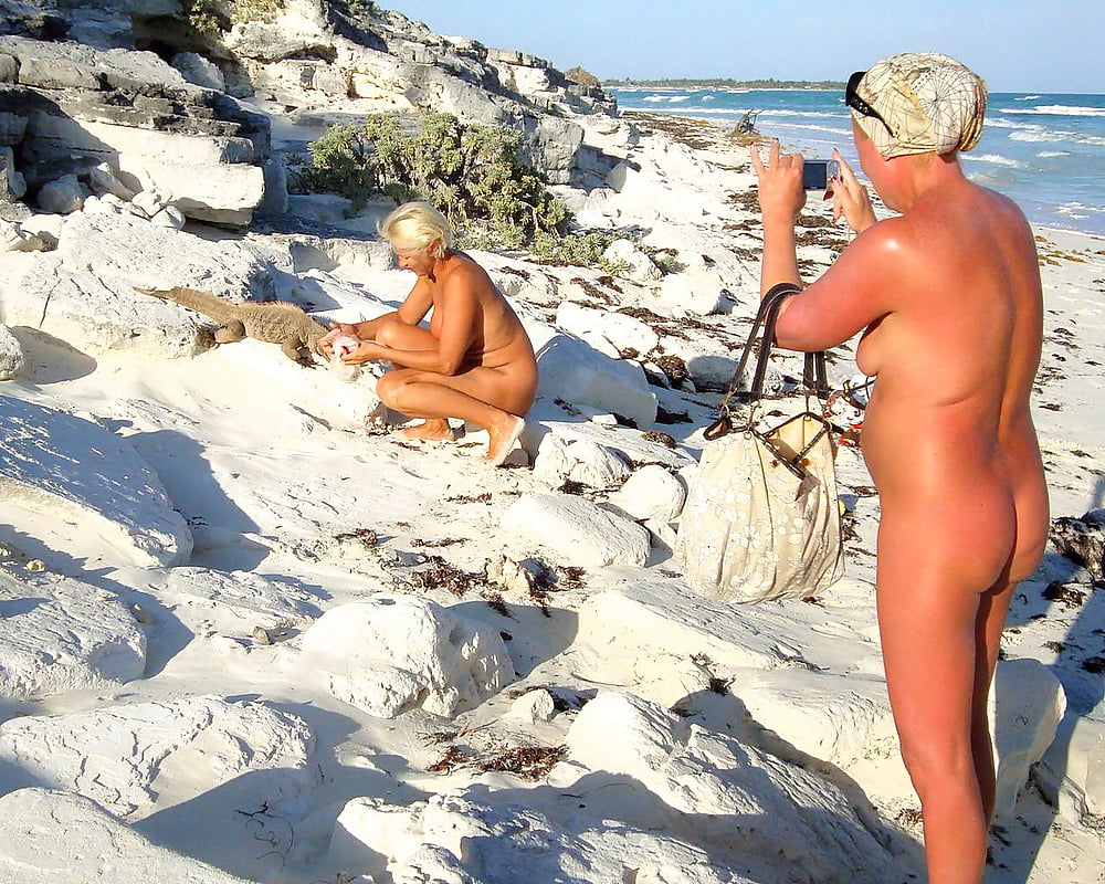 Three russian girls fun naked caribbean vacation
