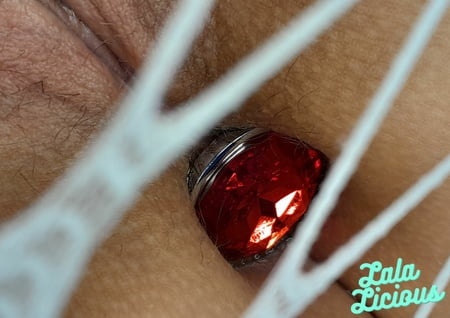 ruby red butt plug and some new lingerie         