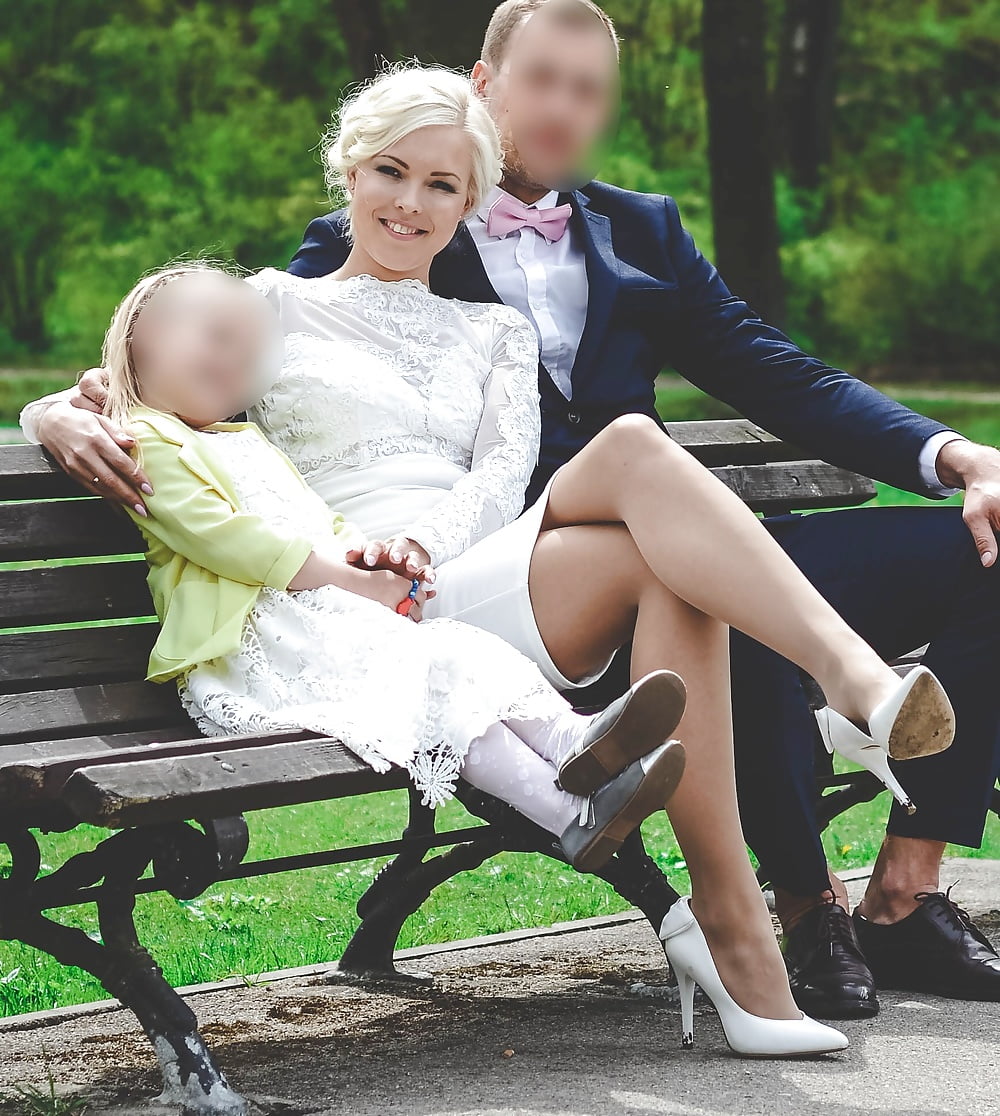 Free Blonde Russian Bride in Pantyhose photos