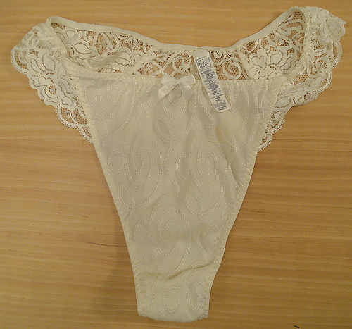 Free Panties from a friend - white photos