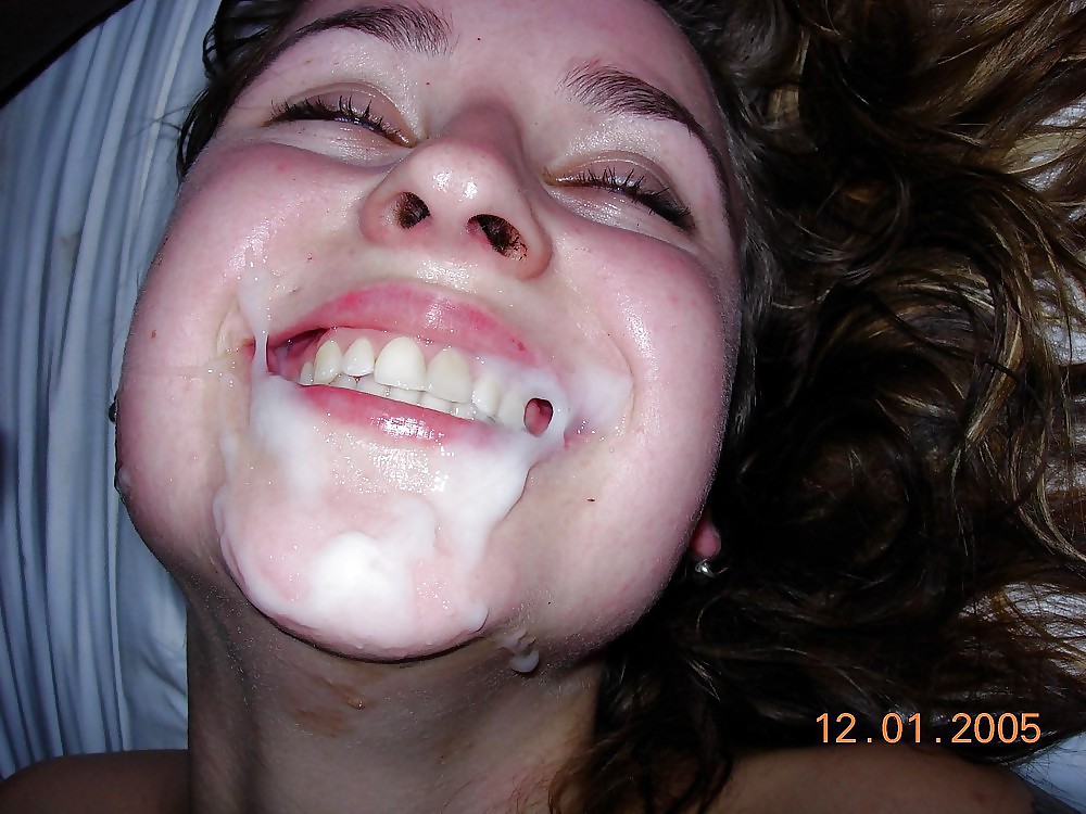 Free Facial cumshots - amateurs only! 2 photos