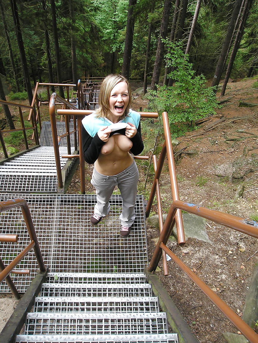 Free Having fun in public photos