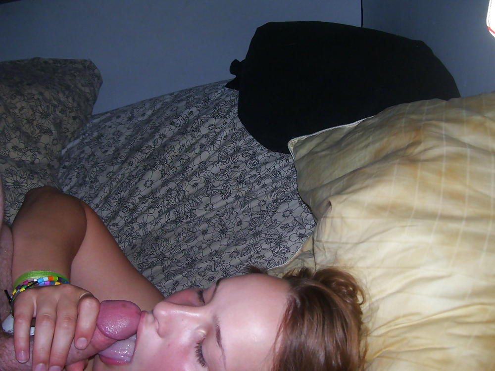 Free Pale Busty Redhead Gives Dorm Room Blowjob then Fucks photos