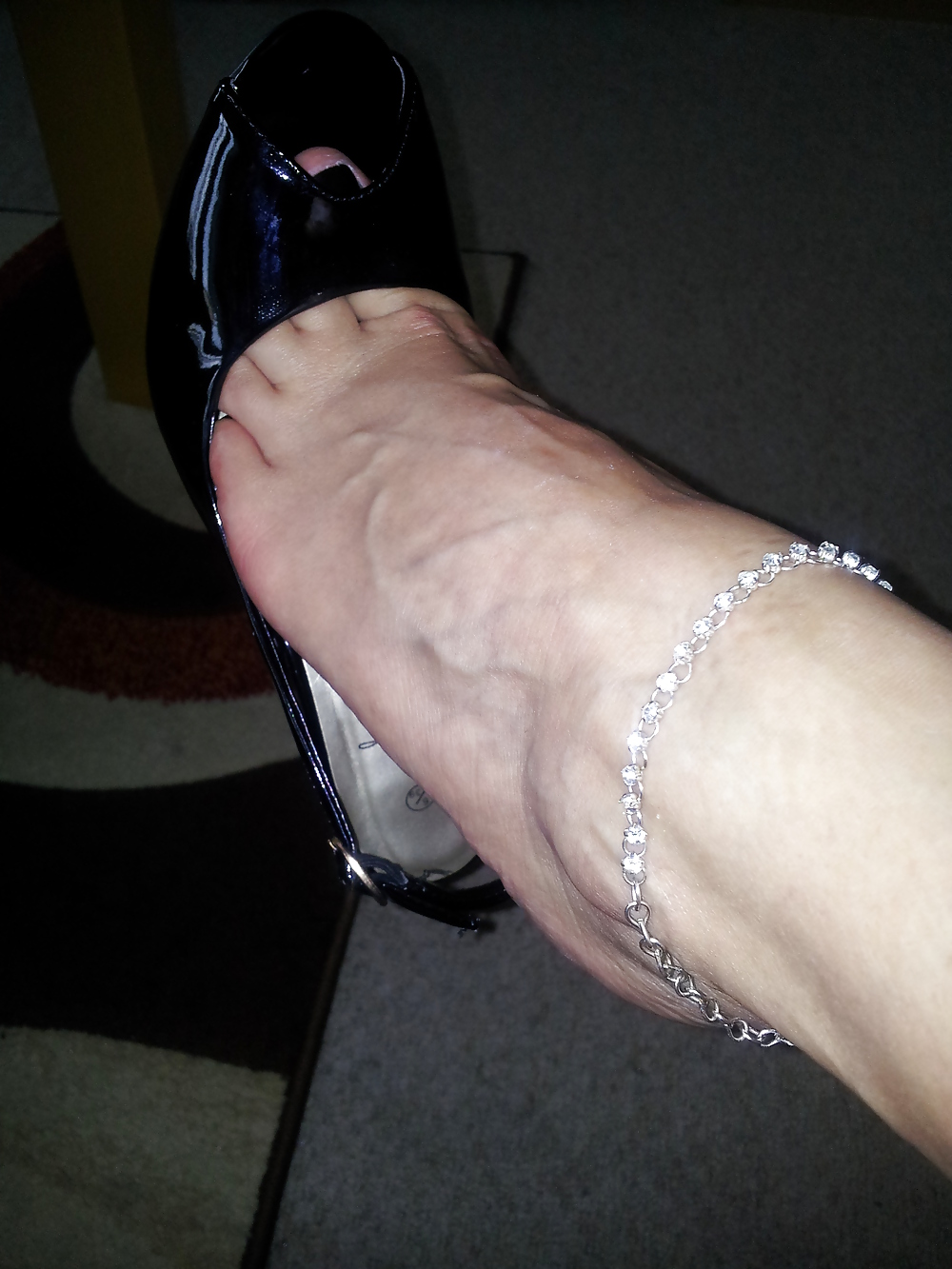 Free my sexy new peep toe shoes off my man photos