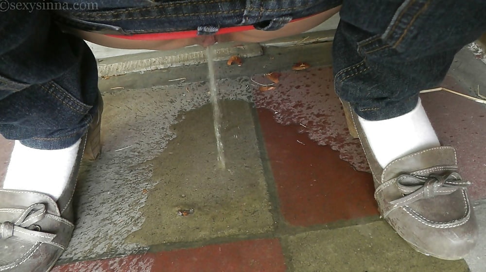 Girl Peeing On Table