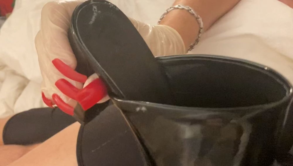 Long Red Nails and Mules- 35 Photos 