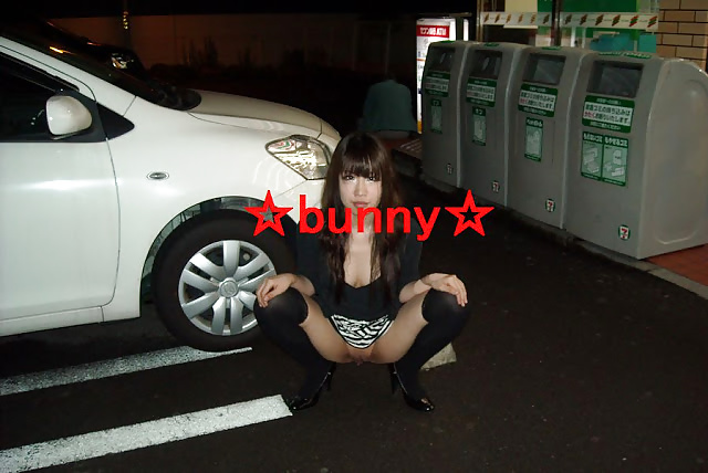 Free Japanese girl flashing pussy in public photos